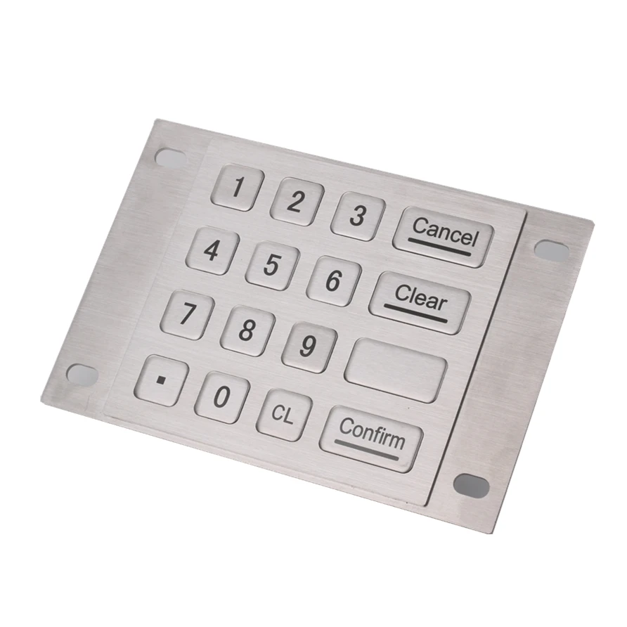  Пользовательская металлическая клавиатура ATM 4x4