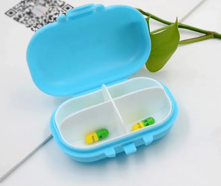 Оптовая продажа, Пластиковые Портативные вращающиеся мини-Чехлы, коробка для хранения таблеток на неделю, карманная коробка для таблеток