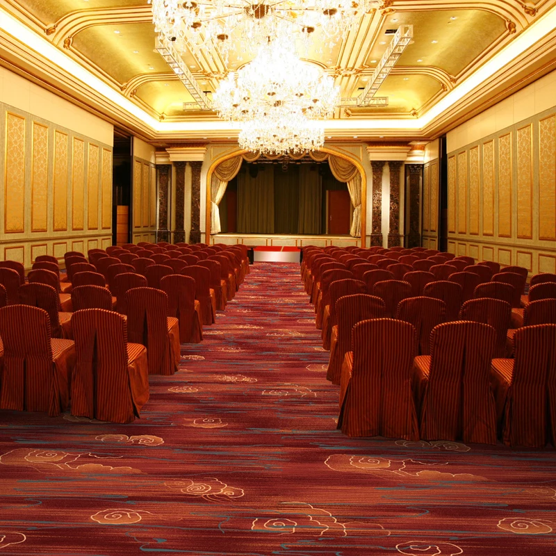 Hot Sale Colorful Design Commercial Alfombras Red Axminster Tapis Carpet For Banquet exhibition carpet