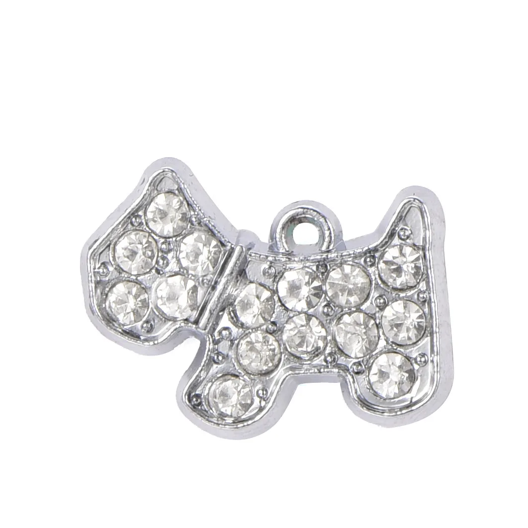 Manufacturers Wholesale Custom Alloy Diamond Pet Id Tag Dog Tag Collar Pendant