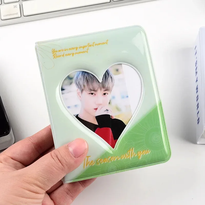 Hollow Out Small Korea Star Kpop Card Mini Photo Album Transparent Photocard Custom Mini Binder Collect Book