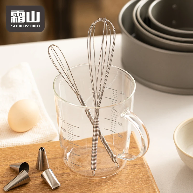 SHIMOYAMA из нержавеющей стали вращающийся толкающий венчик смеситель полуавтоматический взбиватель яиц молока для перемешивания