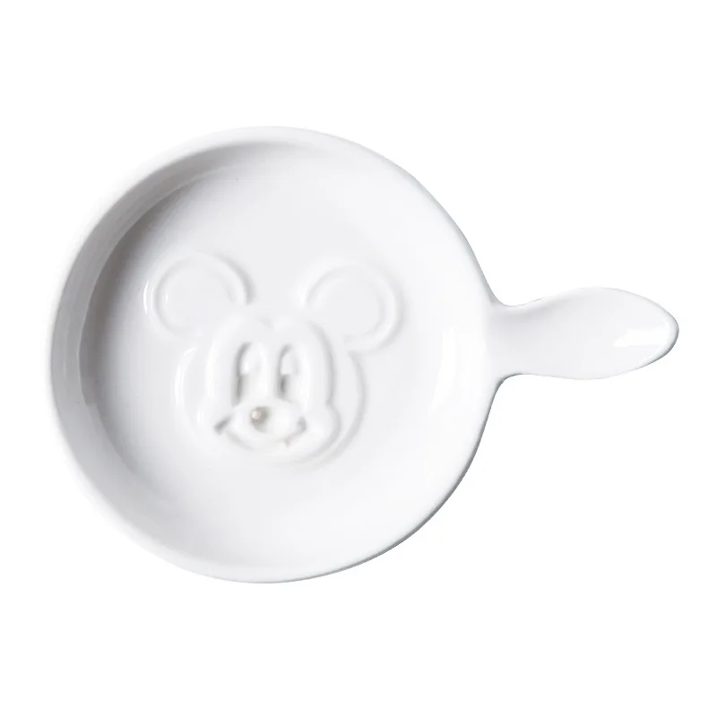 ZC Hot sell Ceramic Dishes Seasoning Soy dish Trinket Plate Sauce Vinegar Dish Cute Bear sauce dipped bowl