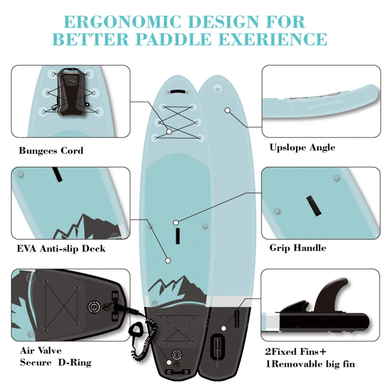 BS-s 320x81x15cm catamaran inflatable para adultos with pedal taurus weldedprancha de stand up paddle board