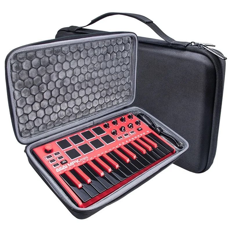 Custom Portable Hard EVA Case Travel bag for Akai Professional MPK Mini MKII&MPK Mini Play Drum Pad Keyboard Controller