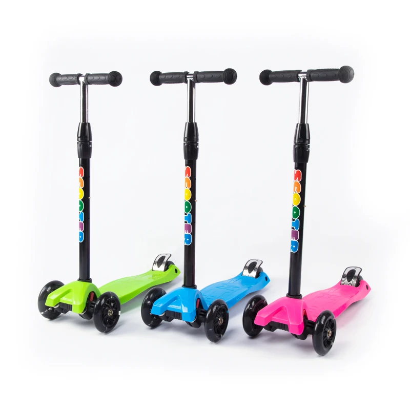 Hot Sale Scooter Factory Price Adjustable Height Light-Up 3 PU Wheels Kids Scooter For Girls Boys