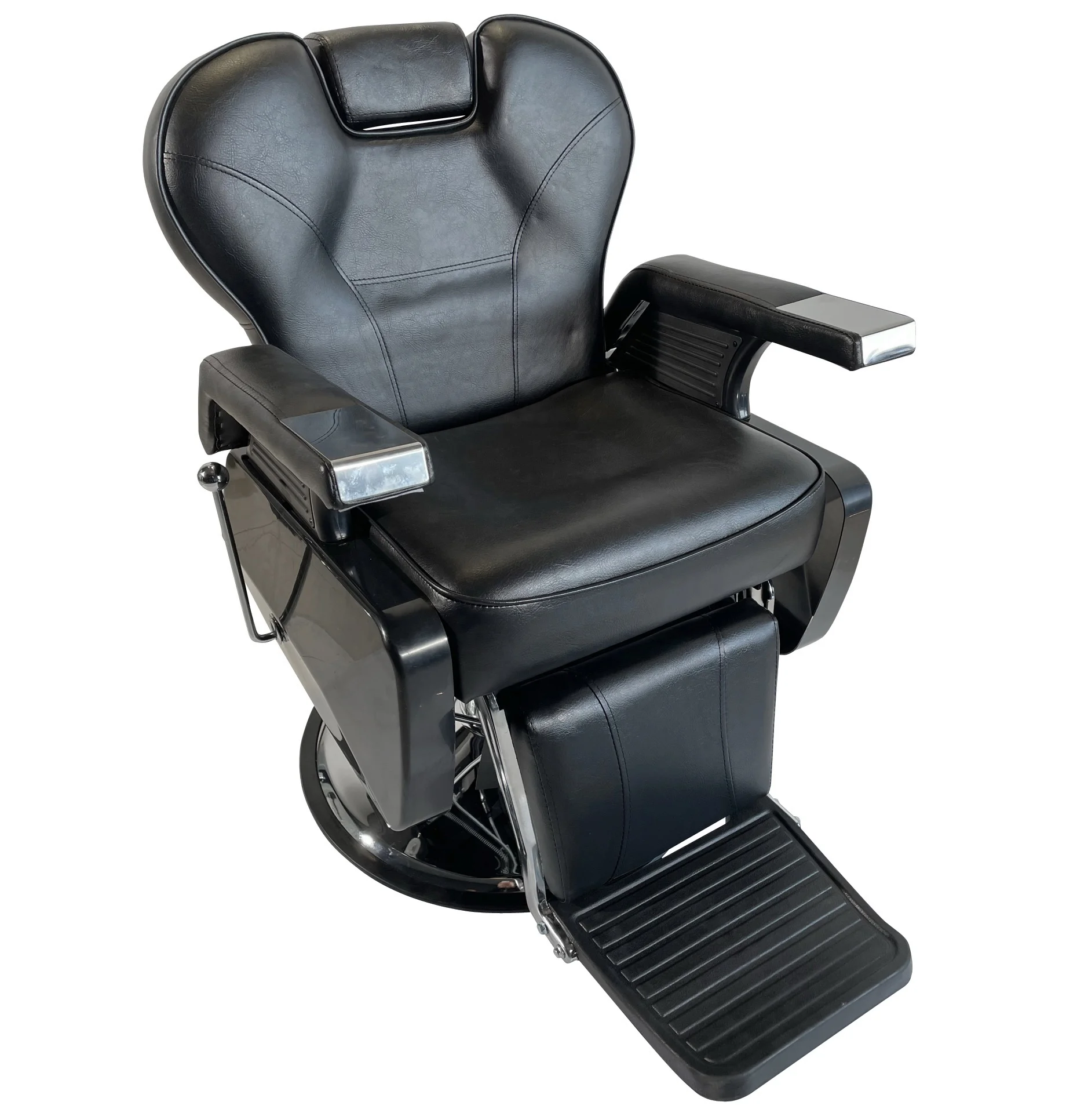 wholesale barber chairs red and black heavy duty cheap Hydraulic reclining barber chair supplier in alibaba