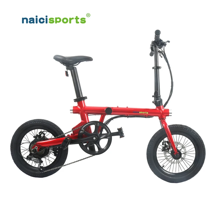 Naicisports C1 16inch smart folding electric bike 36V foldable ebike 250W/350W road city foldable ebike bicycle for girls