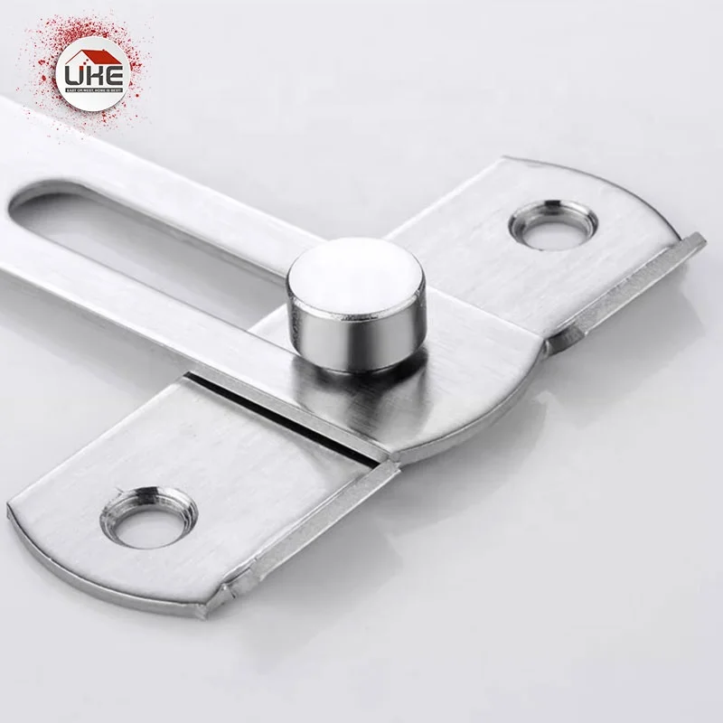 Gate Latch Lock For Door Stainless Steel Safety Flip Locks Screws Cabinet Closet Sliding Doors Furniture Accessories