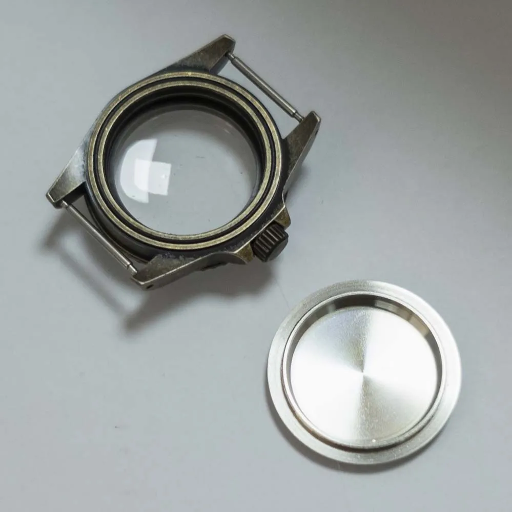 Electroplated copper color  316L stainless steel retro case  39.5MM  Suitable for mounting Japanese NH35/NH36 movement