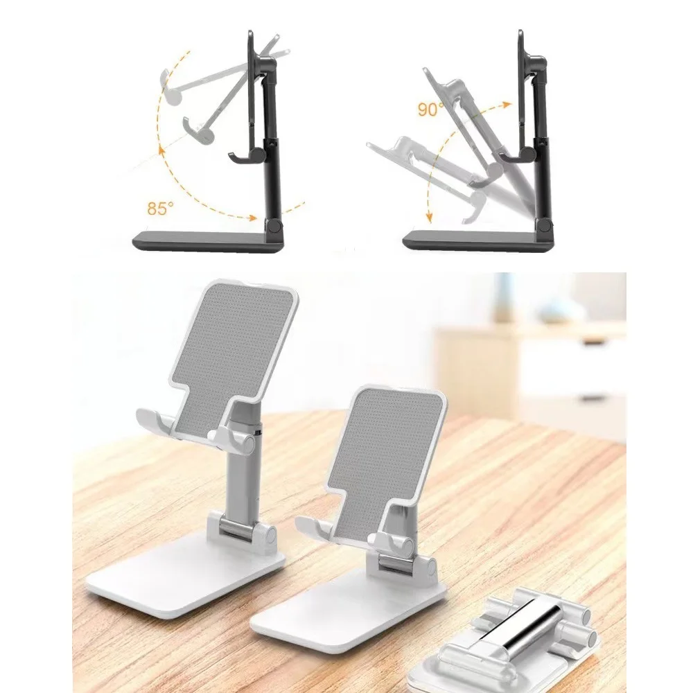 Trending Mini Portable Adjustable Foldable ABS or Aluminum Tablet Stand Mount Tablet Mobile Phone Holder Stand for iPhone