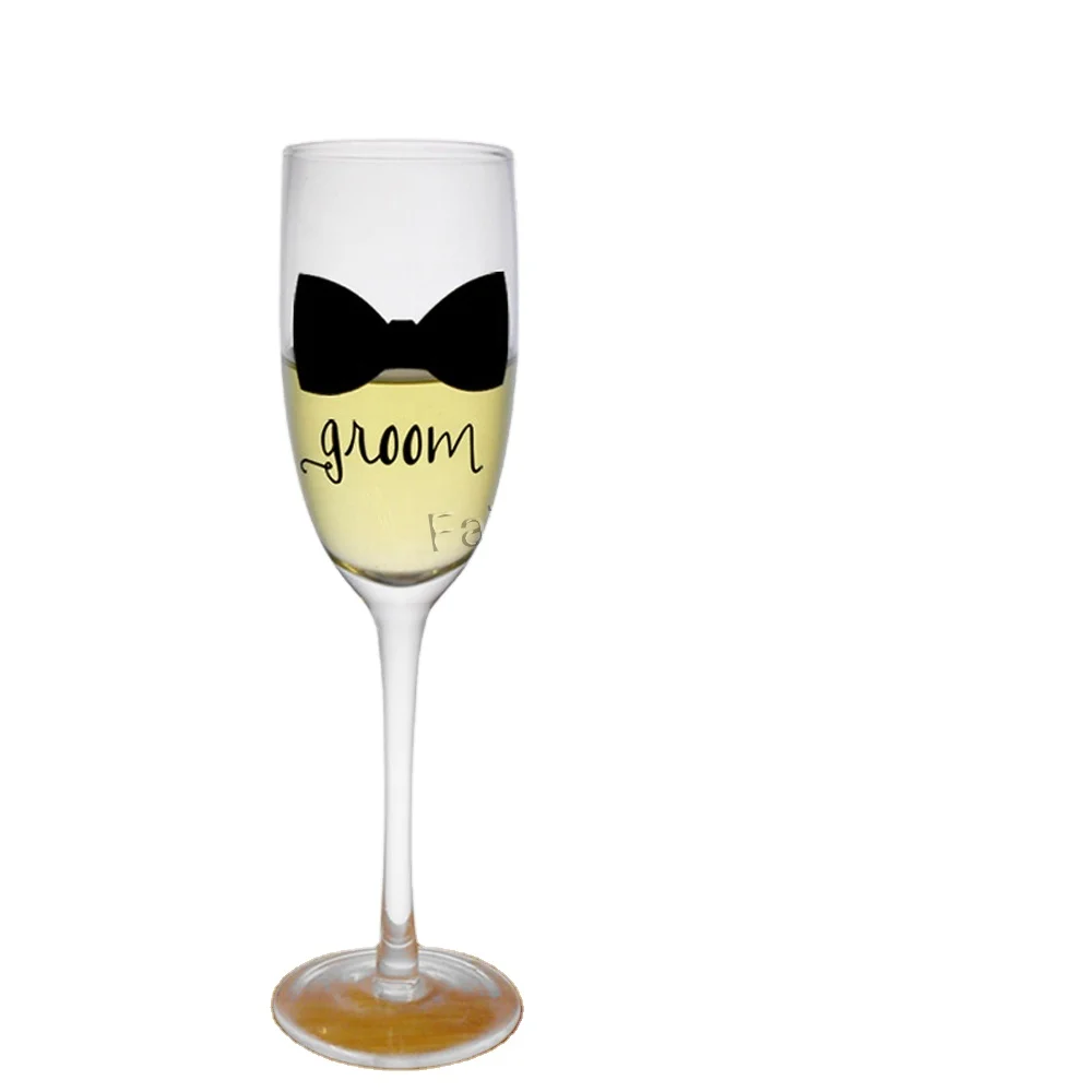 
Wedding Mr and Mrs Wine Glasses New Couple Gift Idea Bride Groom Wedding Ceremony Champagne Flute 