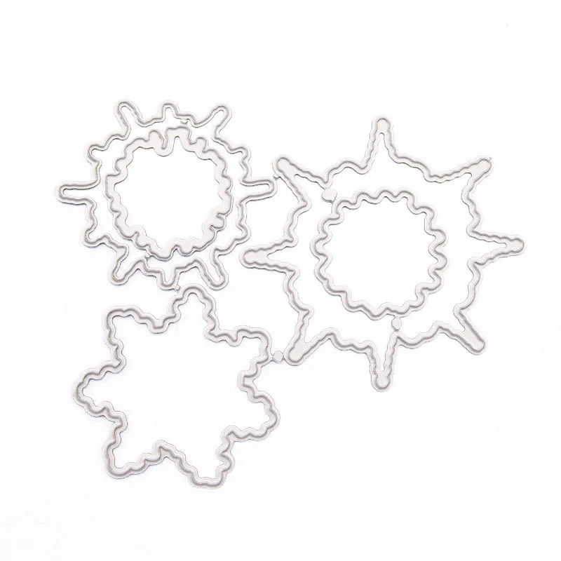 Romantic Winter snowflakes photo Album Decorative Stamps and Dies Set for Card Making