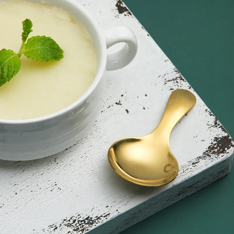 304 Милая ложка для кормления ребенка из нержавеющей стали с индивидуальным логотипом, многоцветная здоровая ложка для чая/кофе