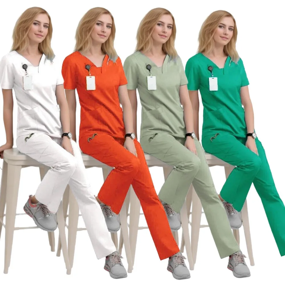 Operating Room Short-sleeved Hand Washing Blouse Short T Uniform Nurse Surgeon Isolation Uniform