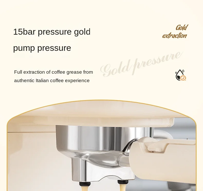 The coffee machine home office small coffee machine semi-automatic steam milk foam integrated fancy Italian coffee machine