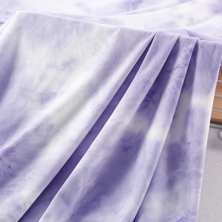 Wholesale 95%Polyester 5%Spandex Solid Fabric For Bows Ready To Ship Bullet Knit Fabric Support White Base Fabric