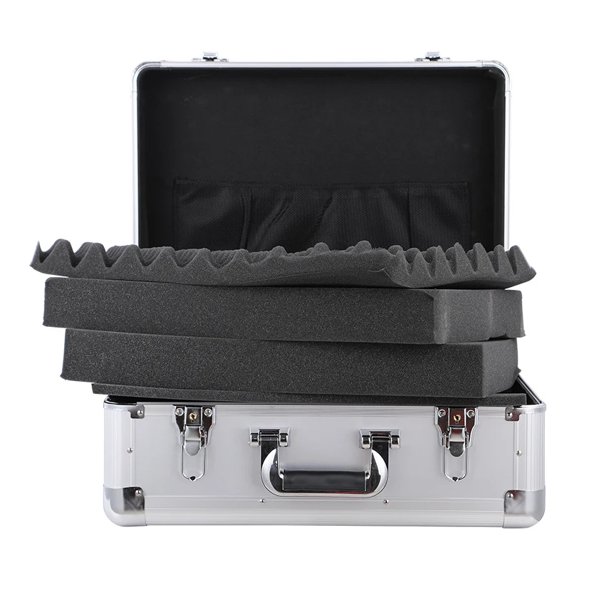 Прочный и портативный кейс для инструментов из алюминиевого сплава с поролоновой вставкой на заказ