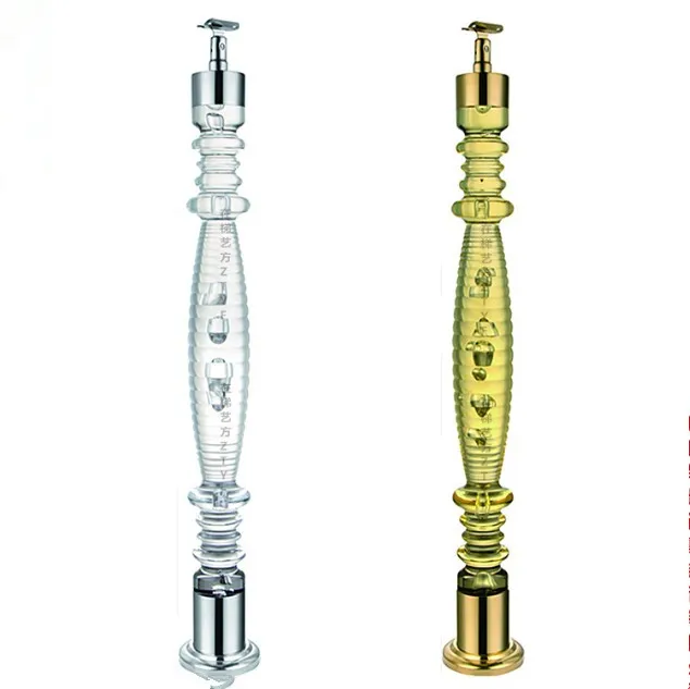 High Grade indoor clear acrylic baluster /plastic glass stair handrail