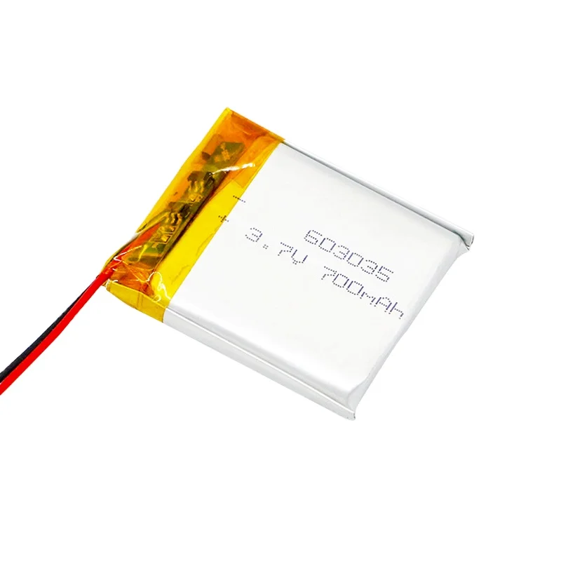 3.7V 700mAh Li lithium polymer battery LiFePO4 cell 2.0mm plug For GPS DVC DVR MP4 Camera E-book Remote Controller Battery