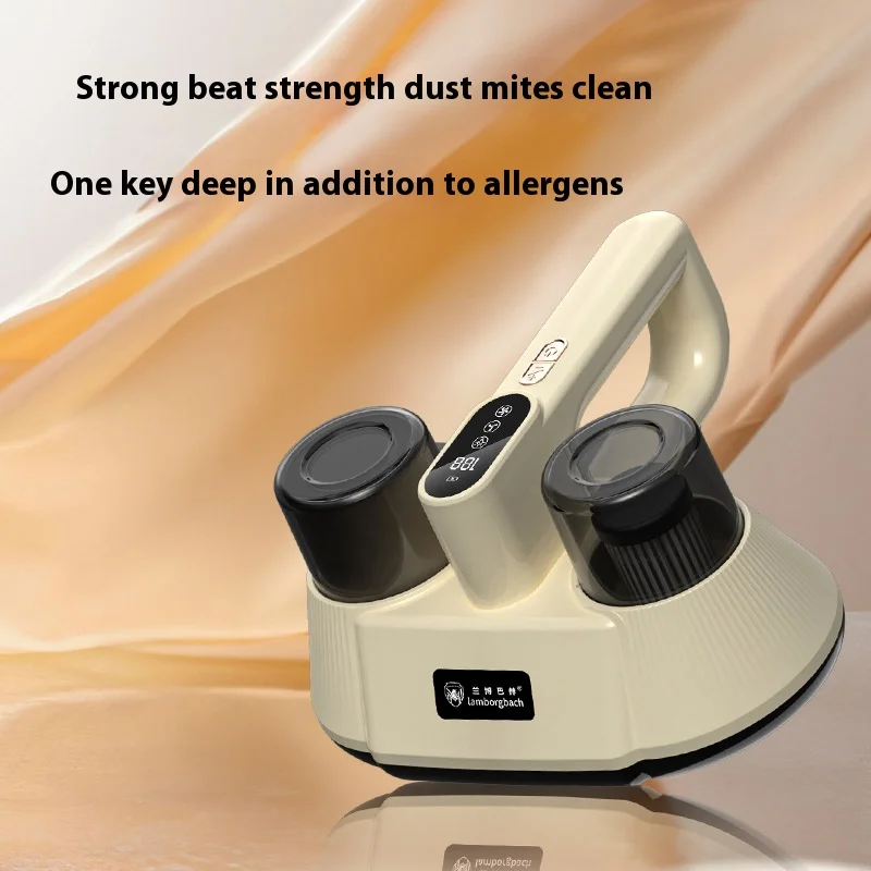 2024 New Portable Mattress Vacuum Mite Remover Cordless Handheld Cleaner Powerful Suction For Cleaning Bed Pillows Home Supplies