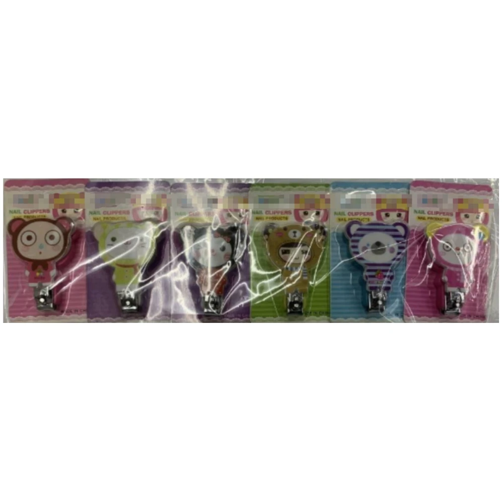 Nail Clipper Set Private Label Nail Care Trimming Tools Manicure Pedicure Set 10pcs/Card Nail Clippers with Key Chain Holder