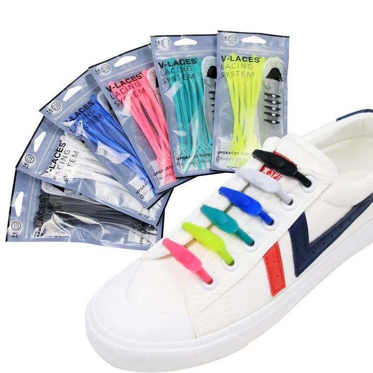 No Tie Shoelaces for Kids & Adults The Elastic Silicone Shoe Laces to Replace Your Shoe Strings.