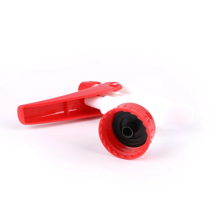 28/400 Red White Plastic Trigger Hand Pump Water Trigger Sprayer With Professional Non Spill