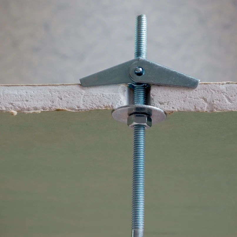 Toggle Bolts and Wing Nut Kit for Drywall Ceiling, Metal Drywall Anchors and Screws Assortment Set, 3 Sizes Butterfly Anchors