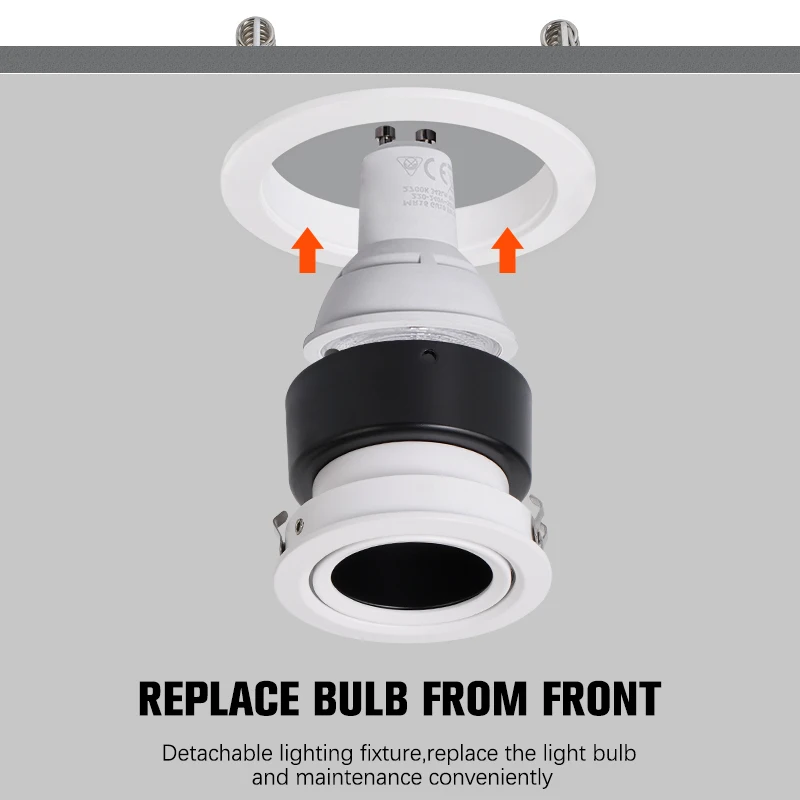 Factory Round Anti Glare Spotlight LED Recessed Ceiling Light Spot Lights Led Downlight with 2 years Warranty