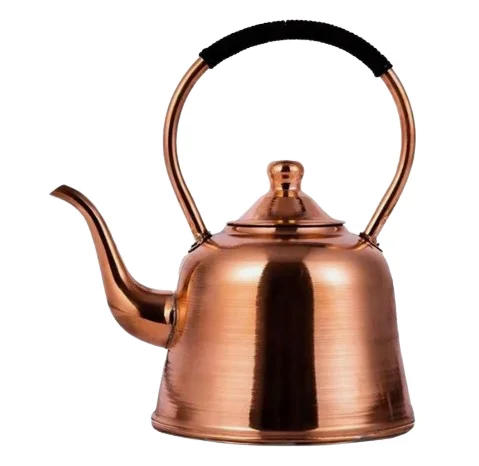 Glossy Polished Metal Kettle Hotels And Restaurants Copper Metal Tea Kettle Home Serving Tea Coffee Table Serving Kettle Teapot