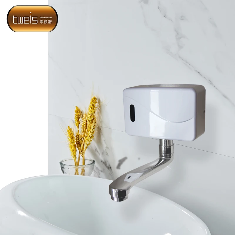 DC Wall Mounted Sensor Faucet for Hospitals Basin Faucets Water Saving Automatic Faucet Brass