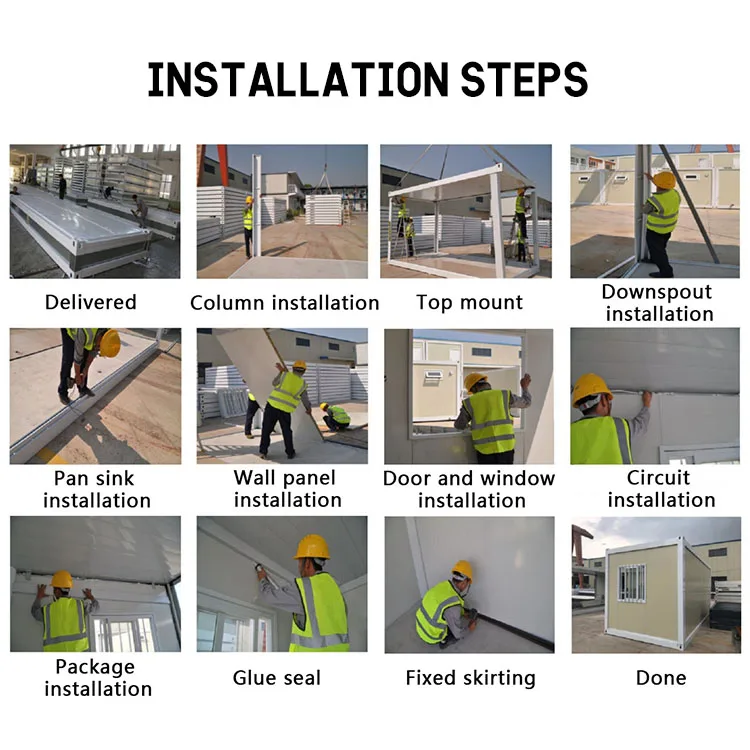 WinFair Garage Storage Room Prefab Modular Modern Detachable Flat Pack Pre Fabricated Prefabricated Mobile Container House