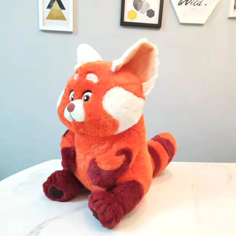 YWMX 30cm Turn Red Plush Toy Red Panda Youth Doll Raccoon Plush Stuffed Toys for Kids Room Decoration Wholesale