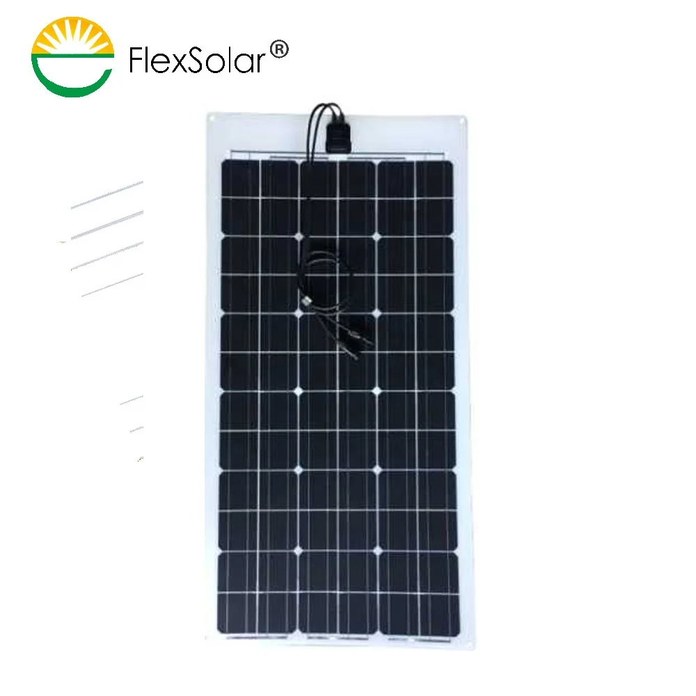 FLEXSOLAR низкие цены 152 Вт солнечная панель Etfe для автобусных сараев/автомобилей/кораблей/крыш дома/сельскохозяйственных систем солнечной энергии