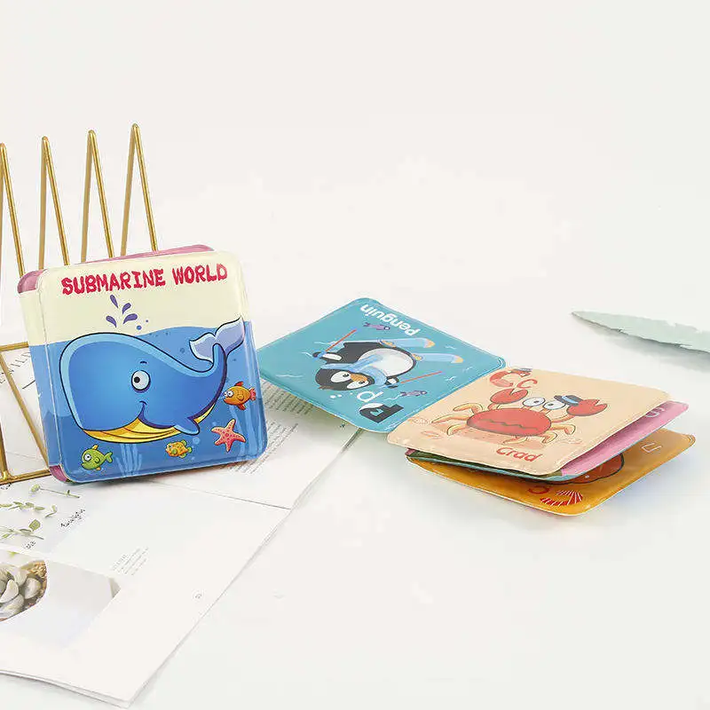 EVA PVC plastic waterproof Cute animal design baby bath book
