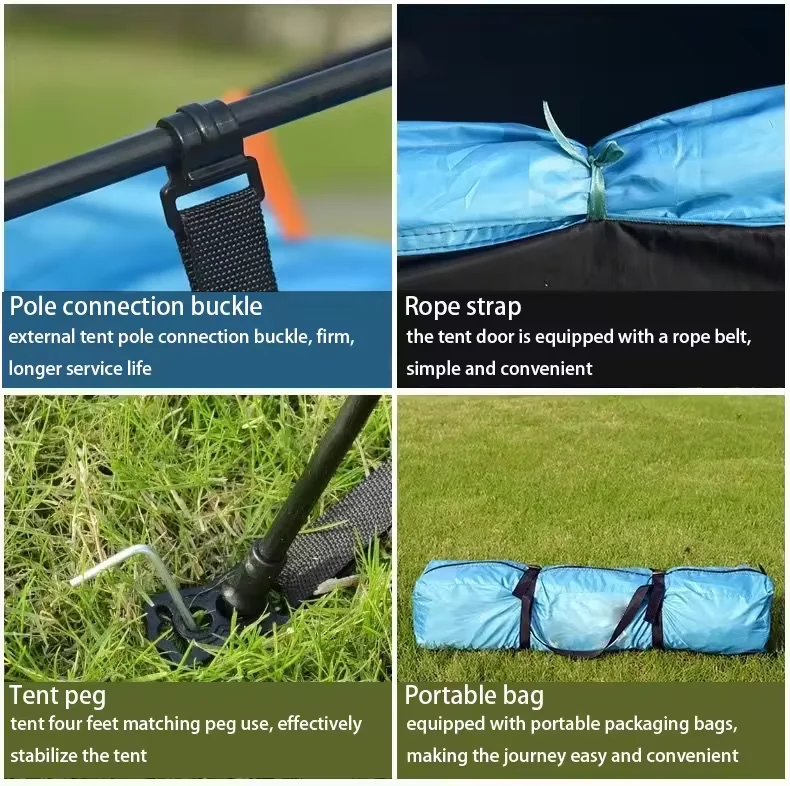 Instant Pop Up 1-2 Person Waterproof Windproof Tent with Rainfly Easy Set up-Portable  Tents for Camping