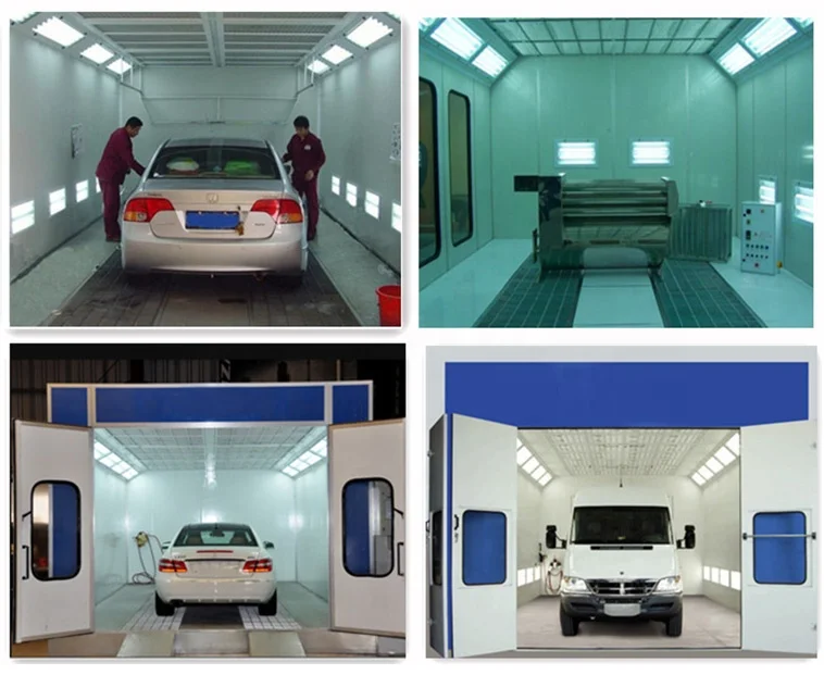 2022 New Car painting oven spraying booth thermal car paint booth room price