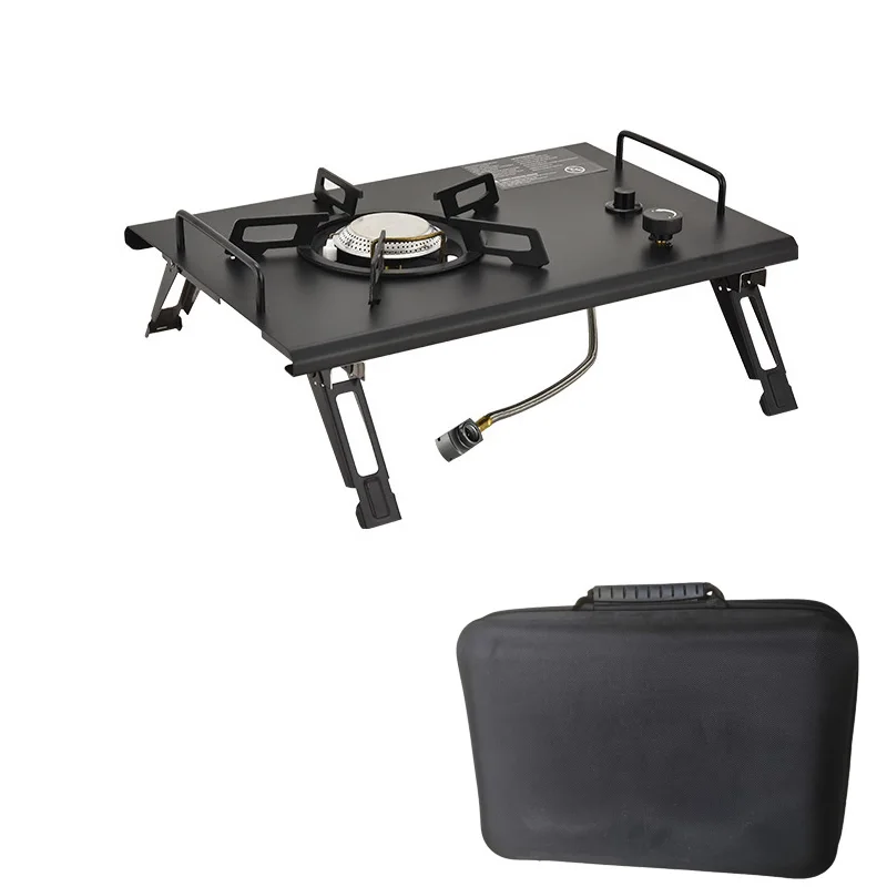 4000W Outdoor Portable Stainless Steel BBQ Tabletop Cooking Stove Folding Burner IGT Camping Picnic Cooker Camping Gas Stove
