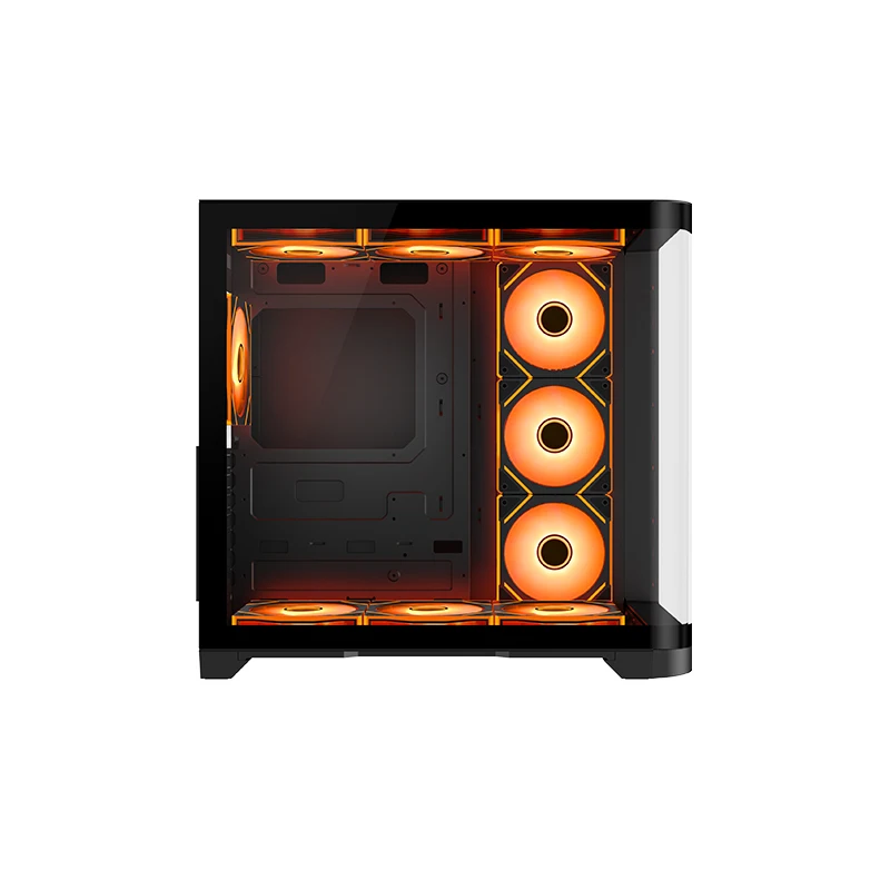 Высококлассные компьютерные чехлы & Towers OEM ATX игровой чехол для ПК с аргб вентиляторами 120 мм Mid Tower популярный MATX Pc