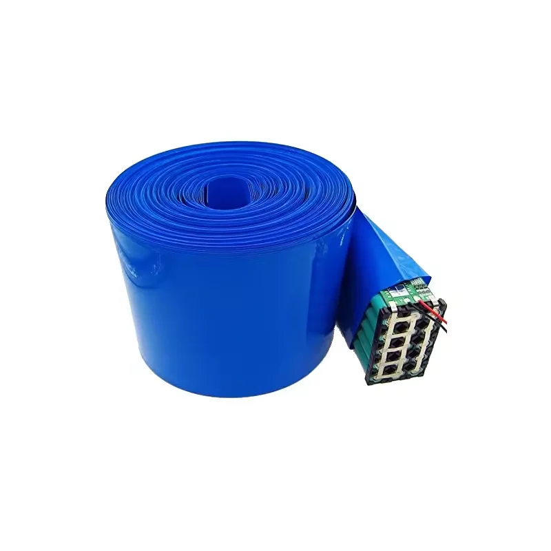 30mm~680mm Outer Diameter Blue PVC Thermoshrinkable Membrane PVC Battery Heat Shrink Tubing Wrap for for 18650 Batteries Packs