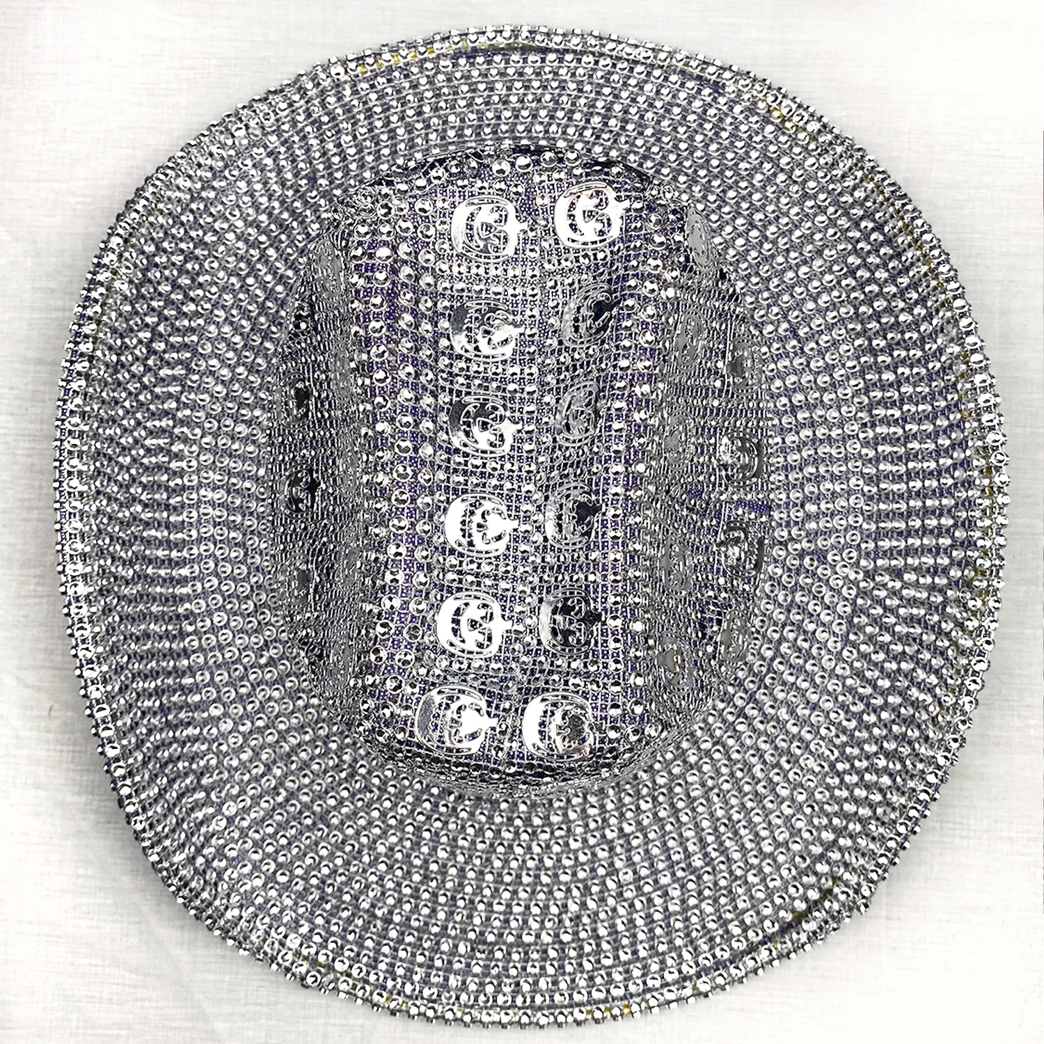 Cowboy Hat Glitter Sparkly Cow Boy Hat Women Men Pumpkin Rhinestone Cowgirl Hat for Halloween Costume