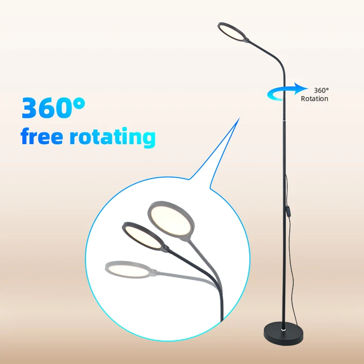 wholesale living room bedroom creative  360 free rotating smart led clamp desk 3 in 1 dimmable arc floor lamp