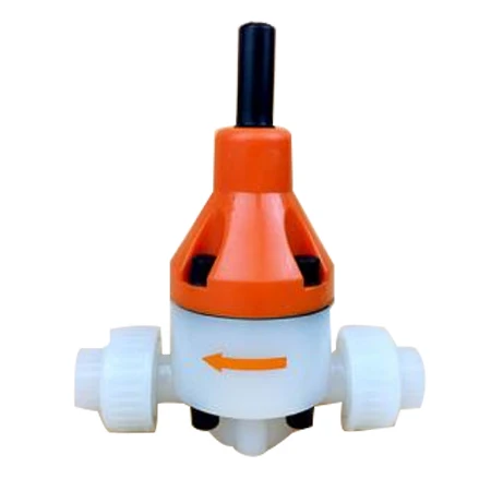 DN15-DN65 Plastic PVDF Double Union Back Pressure Regulating Valve Relief Safety Valve