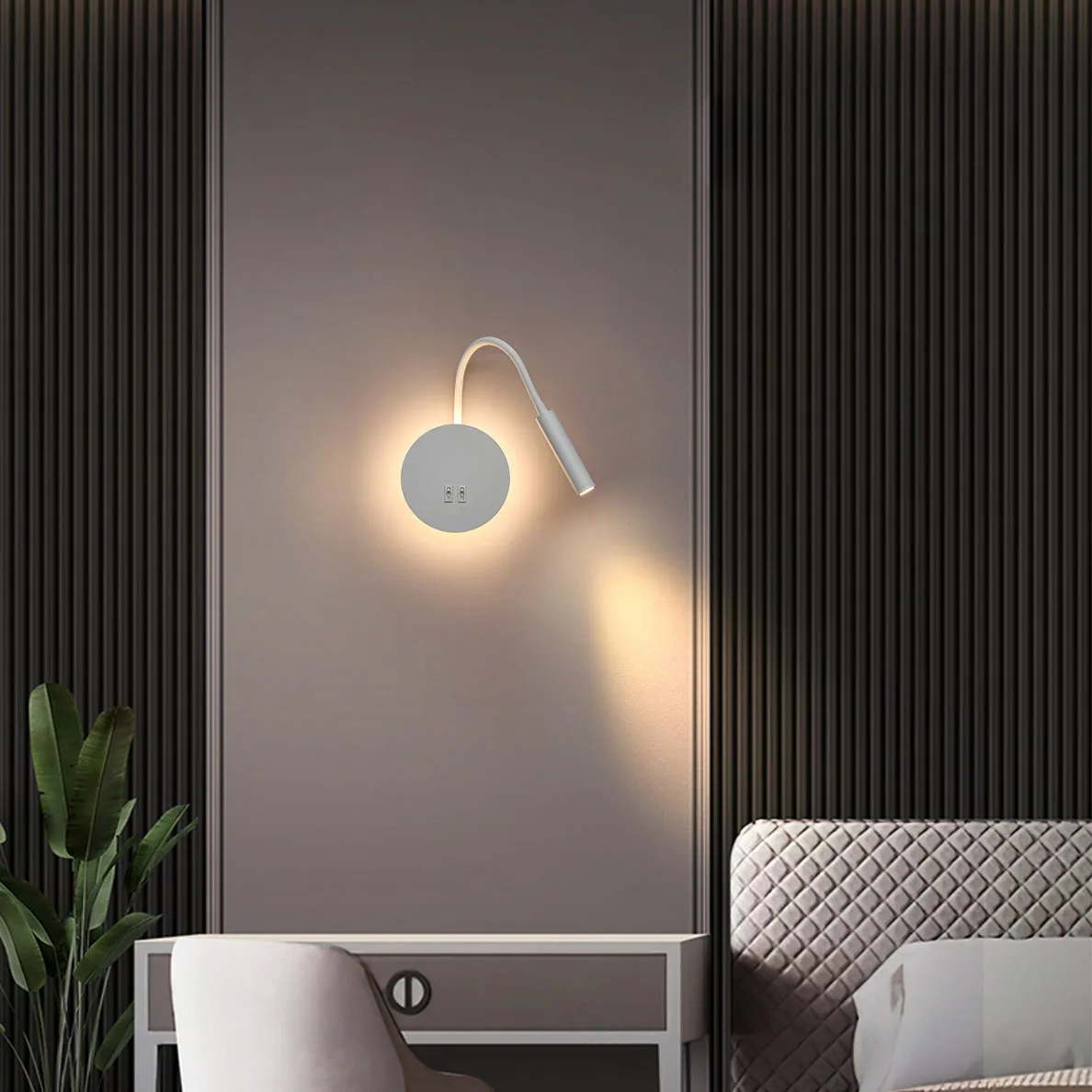 Hot Sale Modern Simple Living Room Long Arm Bedroom Hotel Led Bedside Wall Lamp