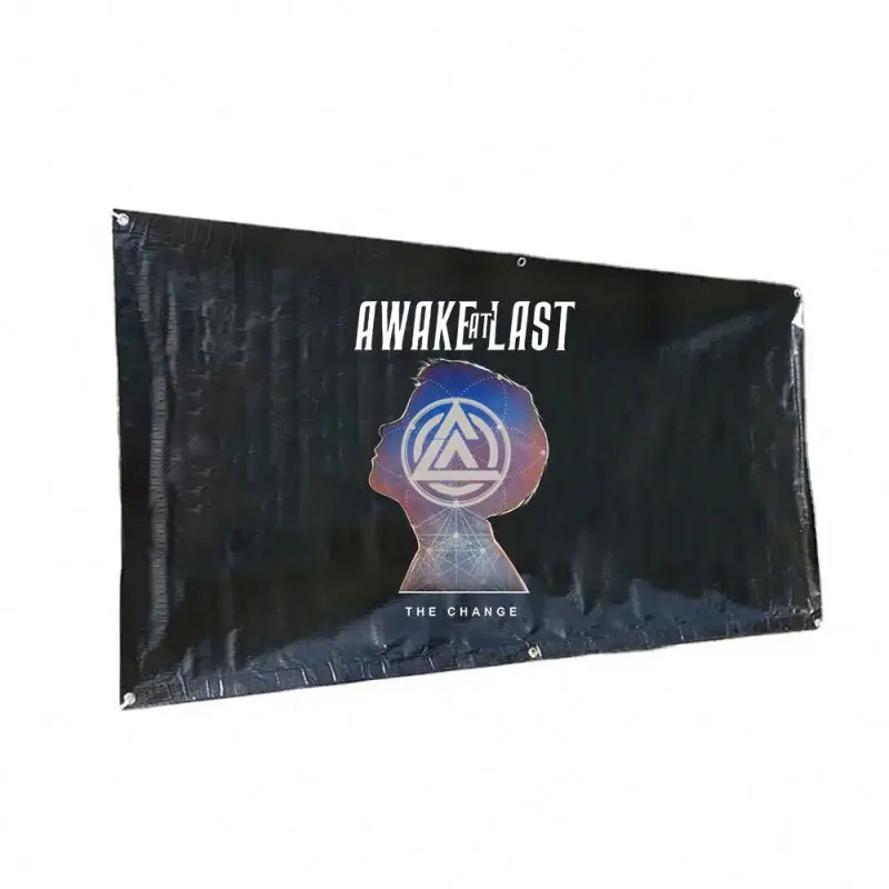 Custom Size Advertising Fence Vertical Outdoor Banners For Business Promotion Event
