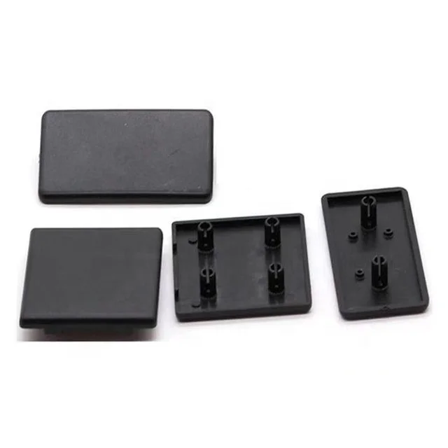 T Slot Plastic Cover Tubing Connectors 100100 Square End Caps Plastic End Cap
