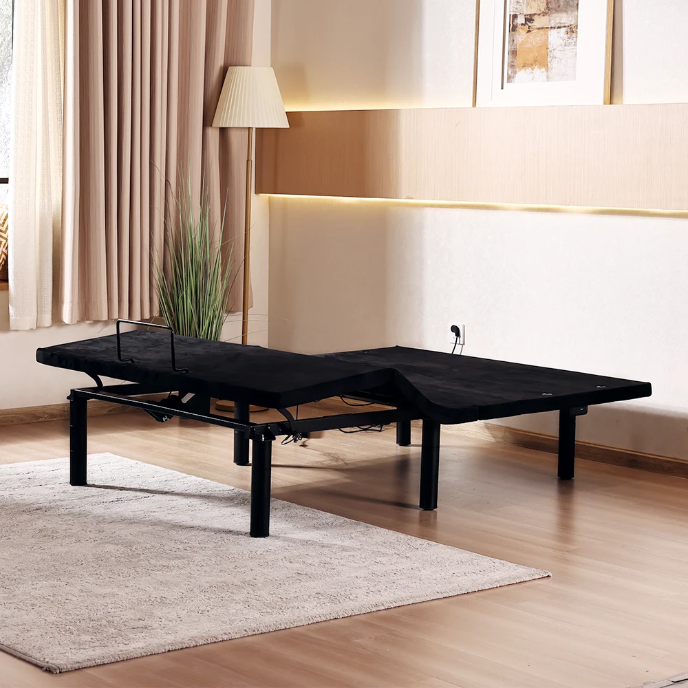 Tecforcare Costume Electric adjustable beds for seniors Home care bed for elderly rail adjustable bed frame with massage