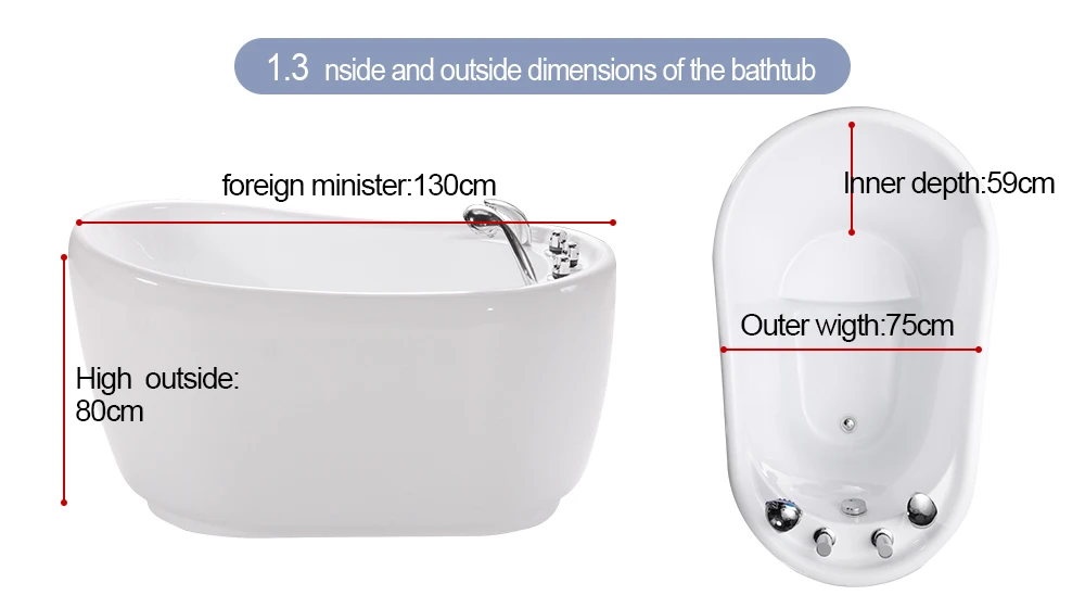 Hotel modern design freestanding bath tub acrylic solid surface beige quartz color bathroom bathtub