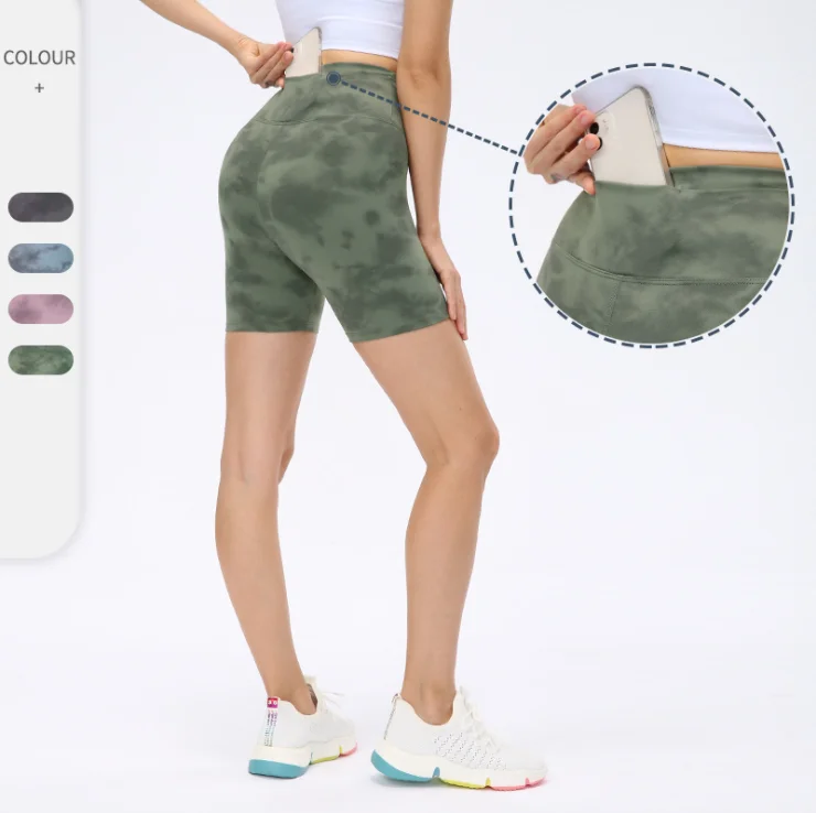 Женские шорты для бега, тренировочные спортивные шорты для женщин с карманами для телефона